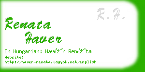 renata haver business card